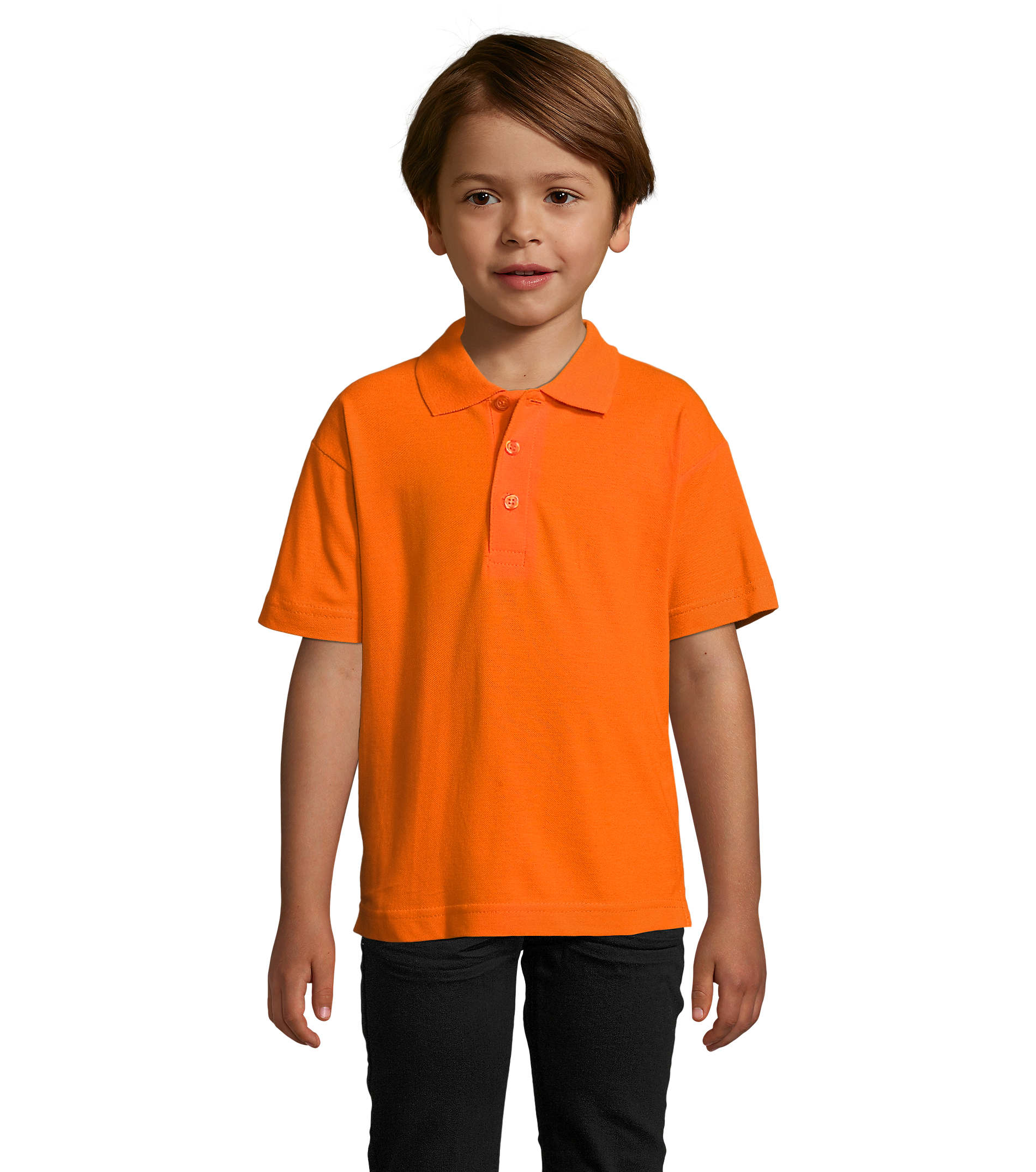 Polo enfant personnalisé coton 170g - SUMMER Orange 1